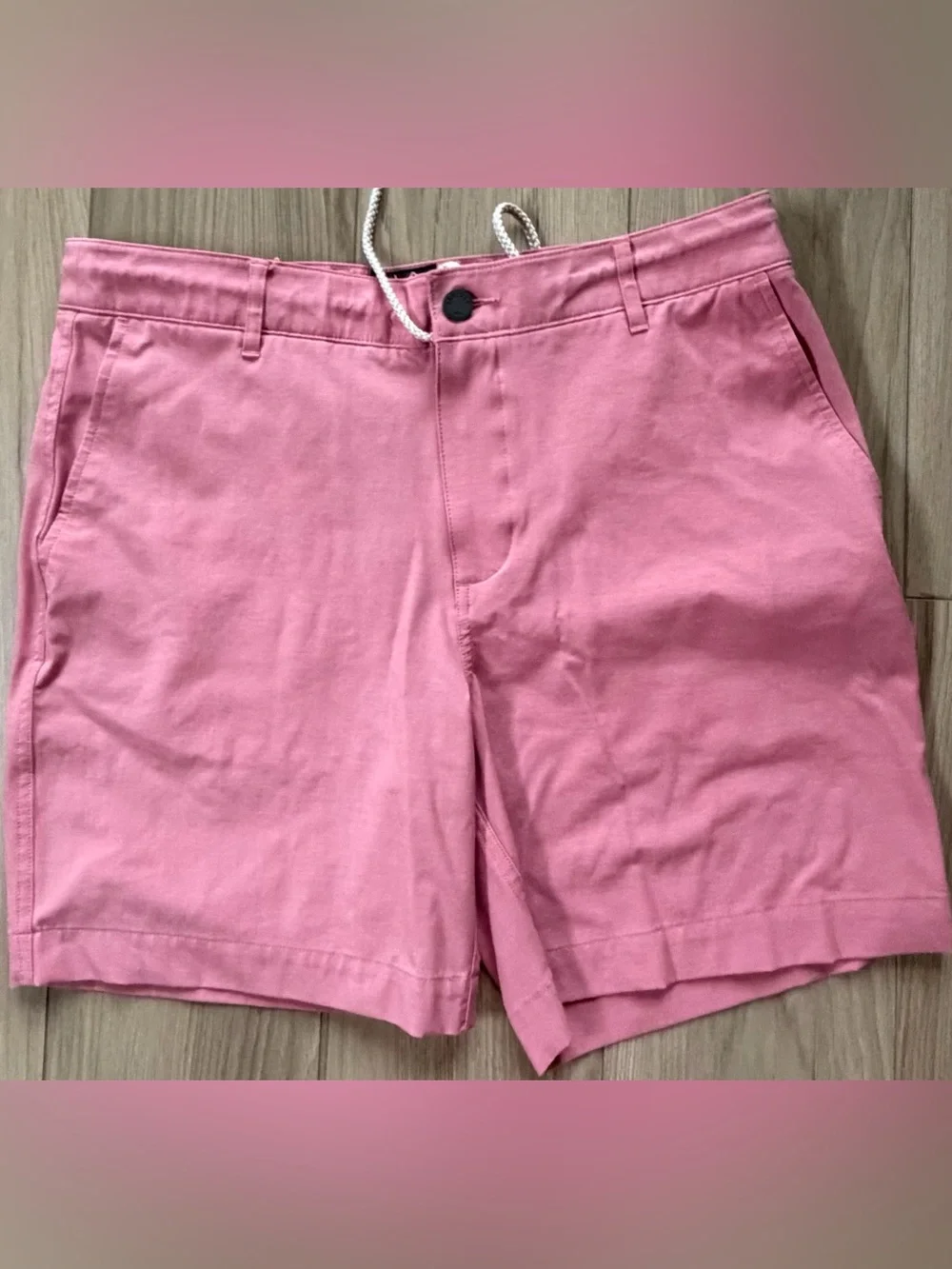Faherty All Day Shorts Men's Casual Drawstring 7” Shorts - sz 32 Pink